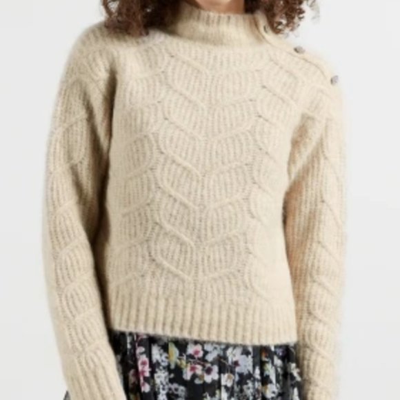 TED BAKER Cropped Cable Knt Sweater - Picture 5 of 5